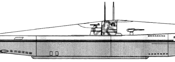 Подводная лодка DKM U-25 [U-Boot Typ IA] - чертежи, габариты, рисунки